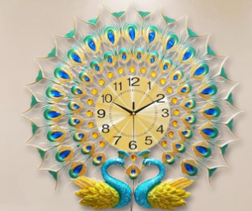 Lianzhuag Peacock Wall Clock