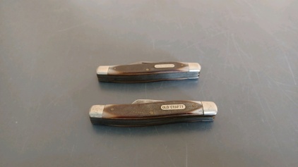 (2) Vintage Schrade Folding Knives