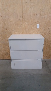 3-Drawer Metal File Cabinet