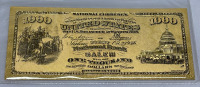 $1000 99.9% Pure 24k Carat Gold Banknote W/ C.O.A. - 2