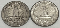 (2) Silver Washington Quarters Dated 1954 And 1964 - 2