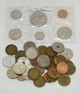 (1) Canadian Six Coin Proof-Like Set And A Bag Of Coins Of The World