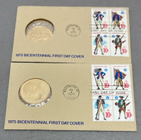 (5) Bicentennial First Day Cover Rounds W/ Original Stamped Envelopes - 2