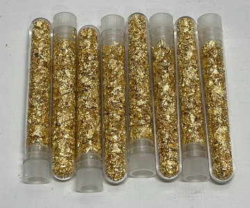 (8) Bottles Of Gold Flake/Leaf Gold