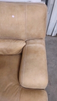 3-Seater Real Leather Tan Couch - 5