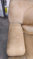 3-Seater Real Leather Tan Couch - 10