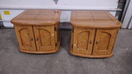 (2) 25¾"x 23¾"x 19¾" End Table Cuboards