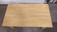 42"x 24"x 18" Birch Wood Coffee Table & 44½"x 21"x 33½" Foldable Table Stand w/ Drawer & Shelves Built Into It - 3