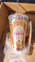 Mother Days Gifts; (2) Boxes of Tumblers (Various Colos), (2) Boxes of Travelers Mugs (Various Colors), (2) Boxes of 15 oz. Latte Mugs, (4) Boxes of Dresses (Various Colors) & (5) Boxes of Tissue Paper (Various Colors) - 9