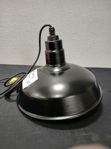 Large Black Metal Light Fixture