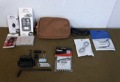 (1) Electric Guitar Tremolo Set, (1) Dopro Vintage Tele Ashtray Style Electric Guitar Bridge, & More