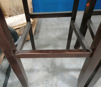 (2) Bar Height Chair - Dark Wood - 5