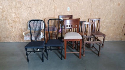 Variety Lot of Assorted Style Chairs