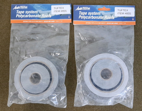 (2) Tape System For Polycarbonate Roof Kits, 28MM x 10M