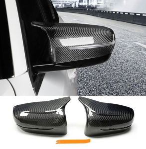 MCARCAR KIT G20 Carbon Fiber Mirror Caps for BMW 3 Series G20 G21 (2019-2022) - 320i, 330i, 330e, M340i - Left Hand Drive