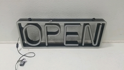 LED Open Sign w/ Remote Control (Multiple Modes!)