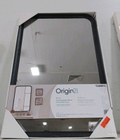 (1) NEW! Origin21 Rectangular Mirror w/ Matte Black Finish - 24"