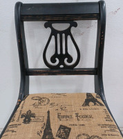 (1) Chair - Paris Decorative - Black - 3