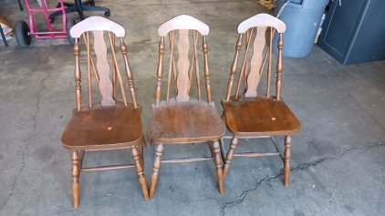 3) Vintage Dining Chairs