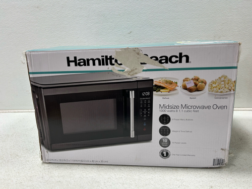 (1) Hamilton beach microwave