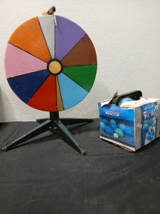 1 Bocce Ball game. 1. Prize Wheel