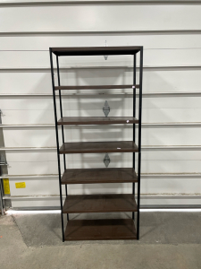 5-Shelf Industrial-Style Storage Unit – 71.5” x 30.5”