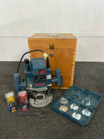 Bosch Router Tool with Attachments and Case