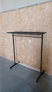 Rolling Metal Clothes Rack