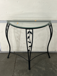 Decorative Entry Glasstop Table