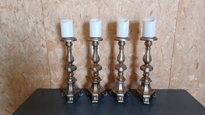 Set of (4) 28" H Decorative Candle Holders