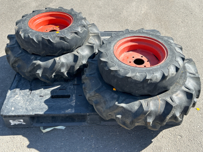 Set 4 of Tractor Wheels