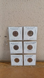 (6) Various Year Brilliant Uncirculated Jefferson Nickels