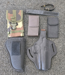 (2) Holsters, (3) Magazine Pouches