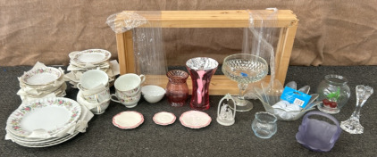 China Set, Wooden Frames, Vases, & More!