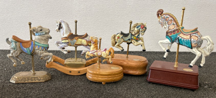 (5) Carousel Horse Collectibles