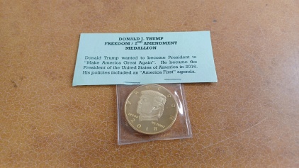 Donald J. Trump Freedom/2nd Amendment Medallion