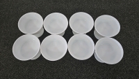 (1) Set of 8 Milk Glass Ice Cream Dishes - 4