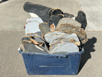 Tote with Carboard Geese and Duck Decoys - 4