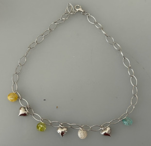 Charm Necklace With Citrine