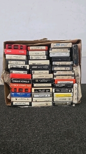 (1) Box of 50 or So 8-Track Tapes