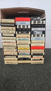 (1) Box of 50 or So 8-Track Tapes