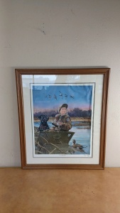 R.J McDonald "First Flight Sprigs" Framed Print 32" x 27" Ducks Unlimited