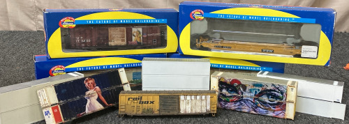 ATHEARN MODEL RAILORAD TRAIN CARS, SCALE MODEL TRAILERS FOR MODEL RAILROAD.