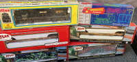 VARIETY IF MODEL TRAINS AND TRAILERS. BLACK JEWELRY BOX WITH KEY. AND MORE. - 2