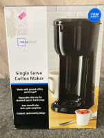 BUILT TOUGH UTILITY HEATER, MAINSTAYS SINGLE SERVE COFFEE MAKER. BETTER HOMES & GARDENS. - 3