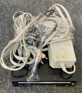 Black Wii Console With Cords