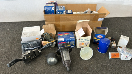 Box Of Assorted Car Parts & Accessories!