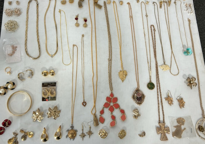 Assortment Of Gold Jewelry