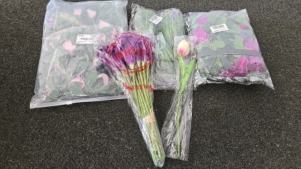 (1) Set of 5 Different Types of Fake Flowers