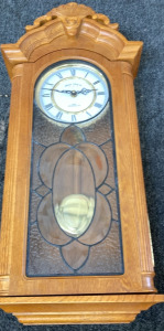 BOSTON CLOCK CO. PENDULUM CLOCK.